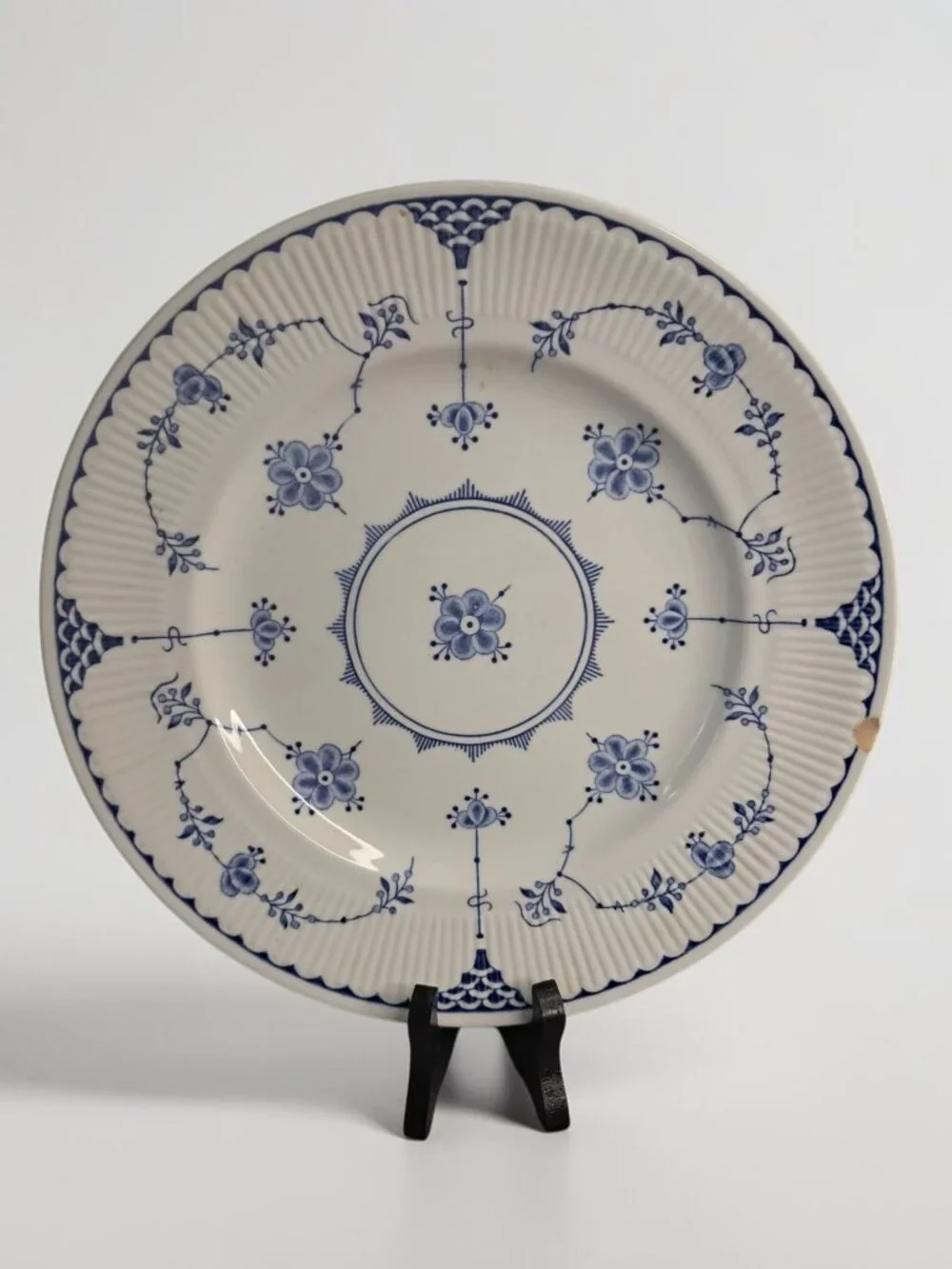 Vintage 1982 Franciscan Denmark Blue English Ironstone Plate Made in England